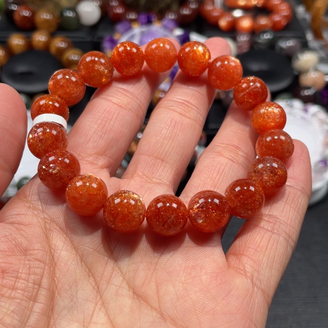 日光石手链未镶嵌金太阳11.5mm左右