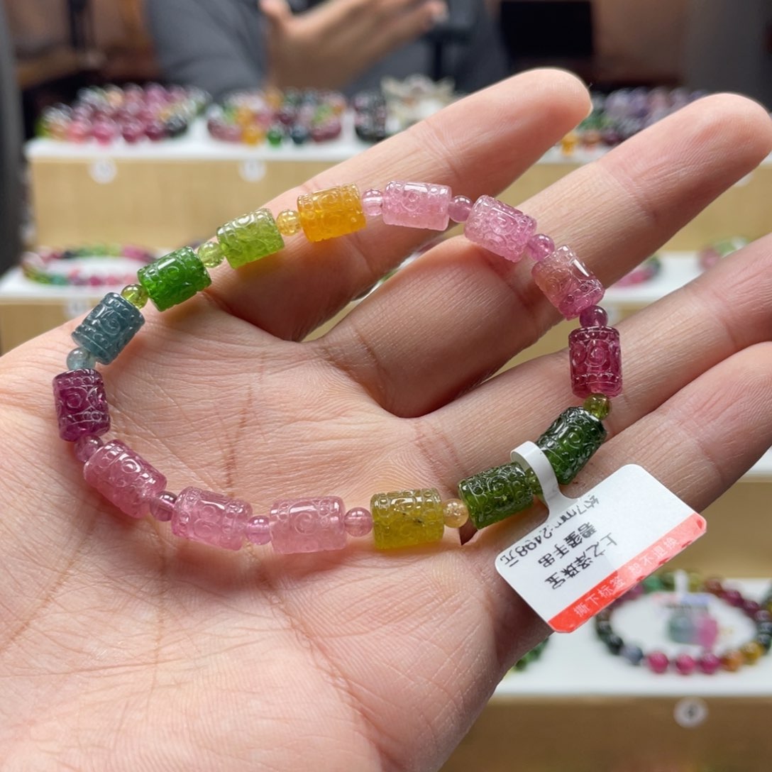 碧玺手串未镶嵌Y**瑶7mm.mmmmmmmmm