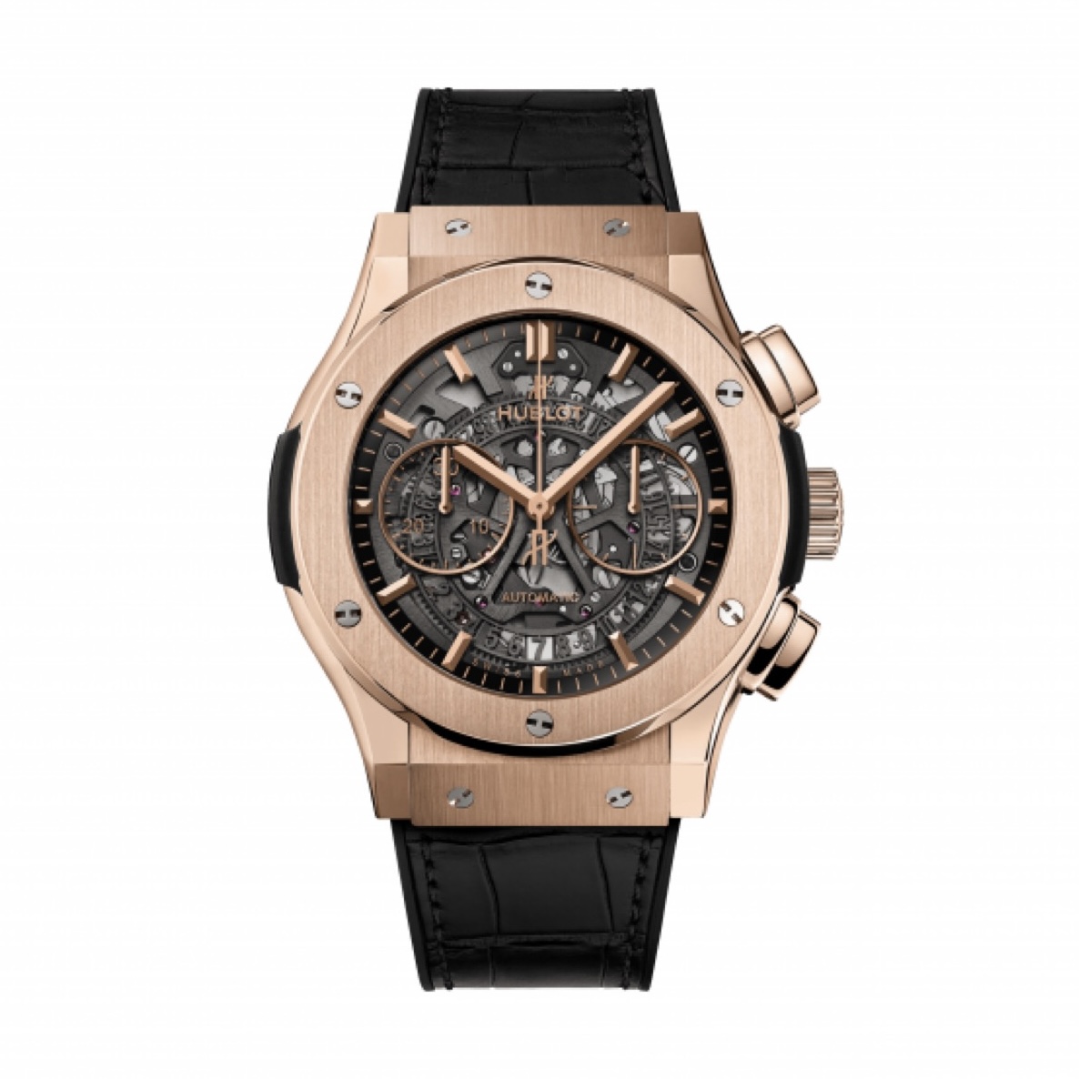 95新 Hublot/宇舶表 光头/宇舶525/经典融合/45mm玫金/单表