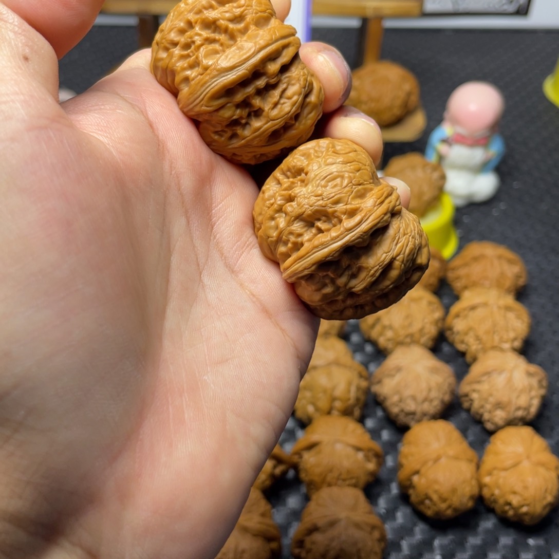 文玩核桃把件元宝42全品打底