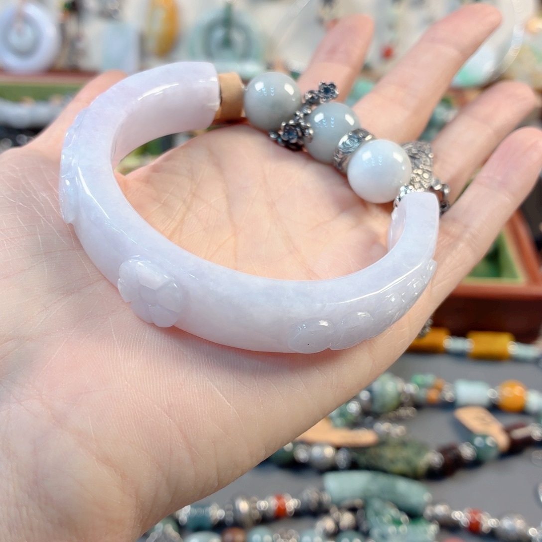 秋***秋未镶嵌手链翡翠手串