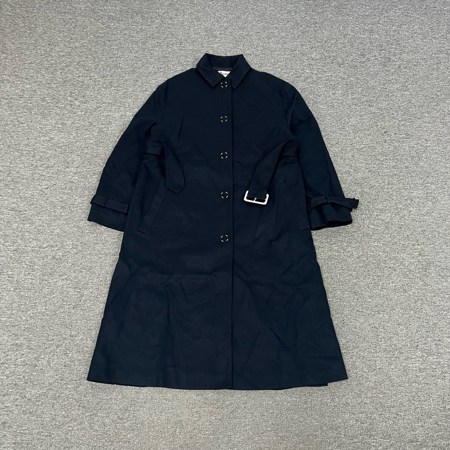 99新 AcneStudios acne studios 藏蓝色大衣34码