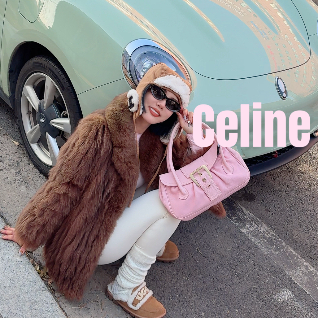 修复品619255/Celine /思琳baby粉云朵腋下包