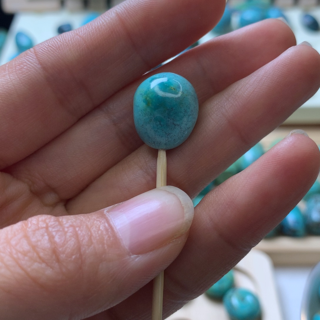 K***乐绿松石未镶嵌珠宝奇石