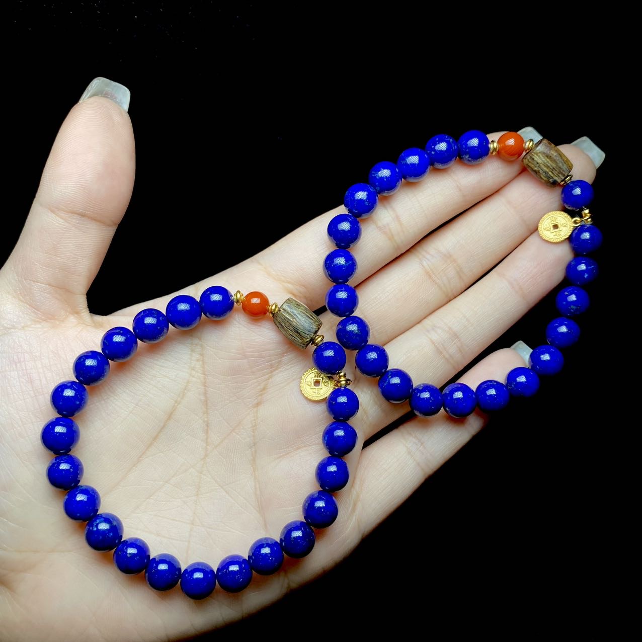 【云上好物】青金石DIY单圈手串-多样性发其一-7mm+-DS15715（甄选）