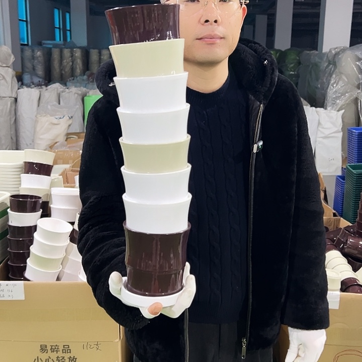 清仓竹节口12高12米色6只带托