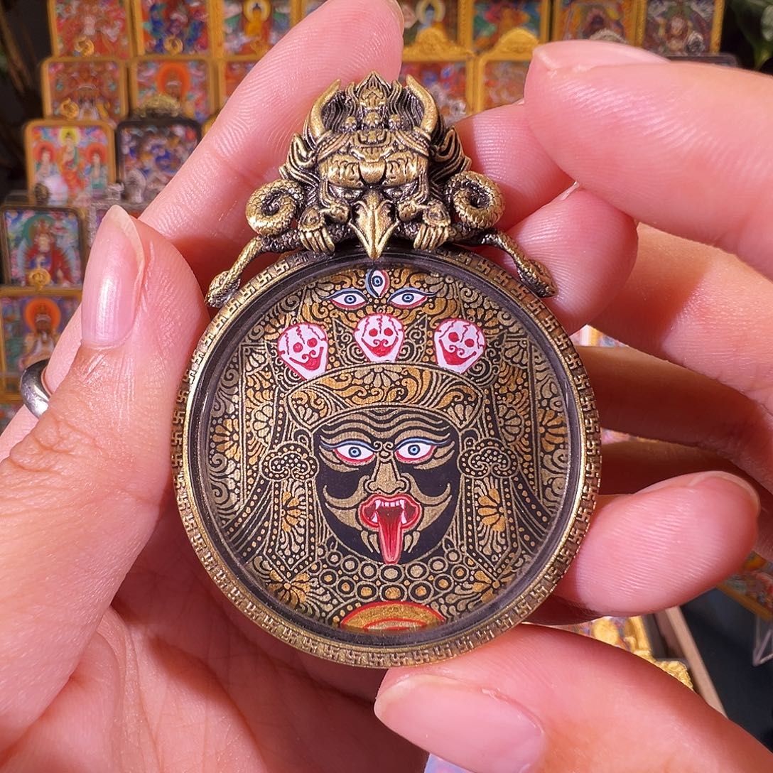 吊坠扎基拉姆热贡纯手绘唐卡