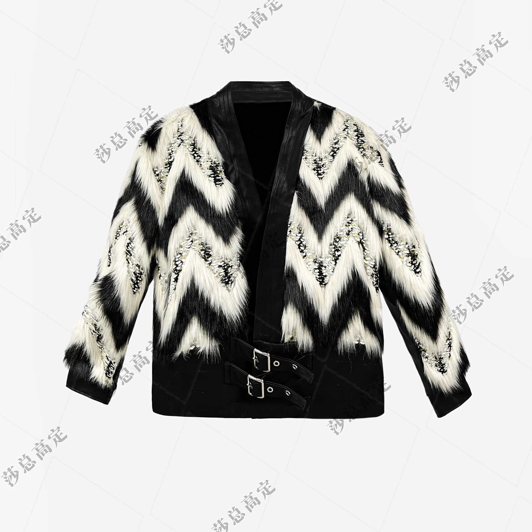 【夏夏专属】2025新款重工气质百搭宽松毛绒外套冬季D0006