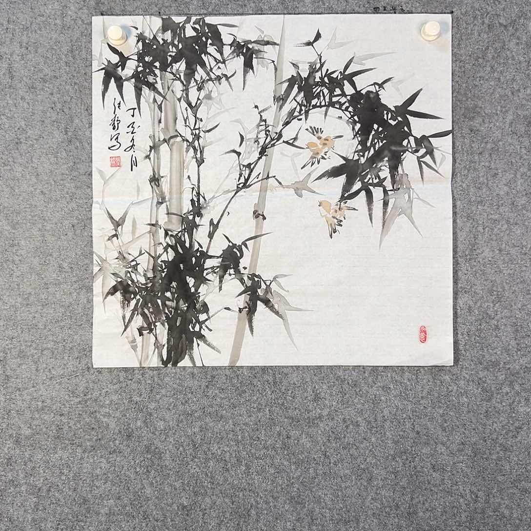 国画115 花鸟等各种花卉图案为一体