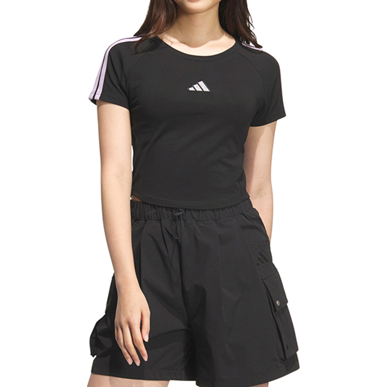 阿迪达斯/Adidas女子上衣夏季女士运动T恤透气舒适修身 KB7753