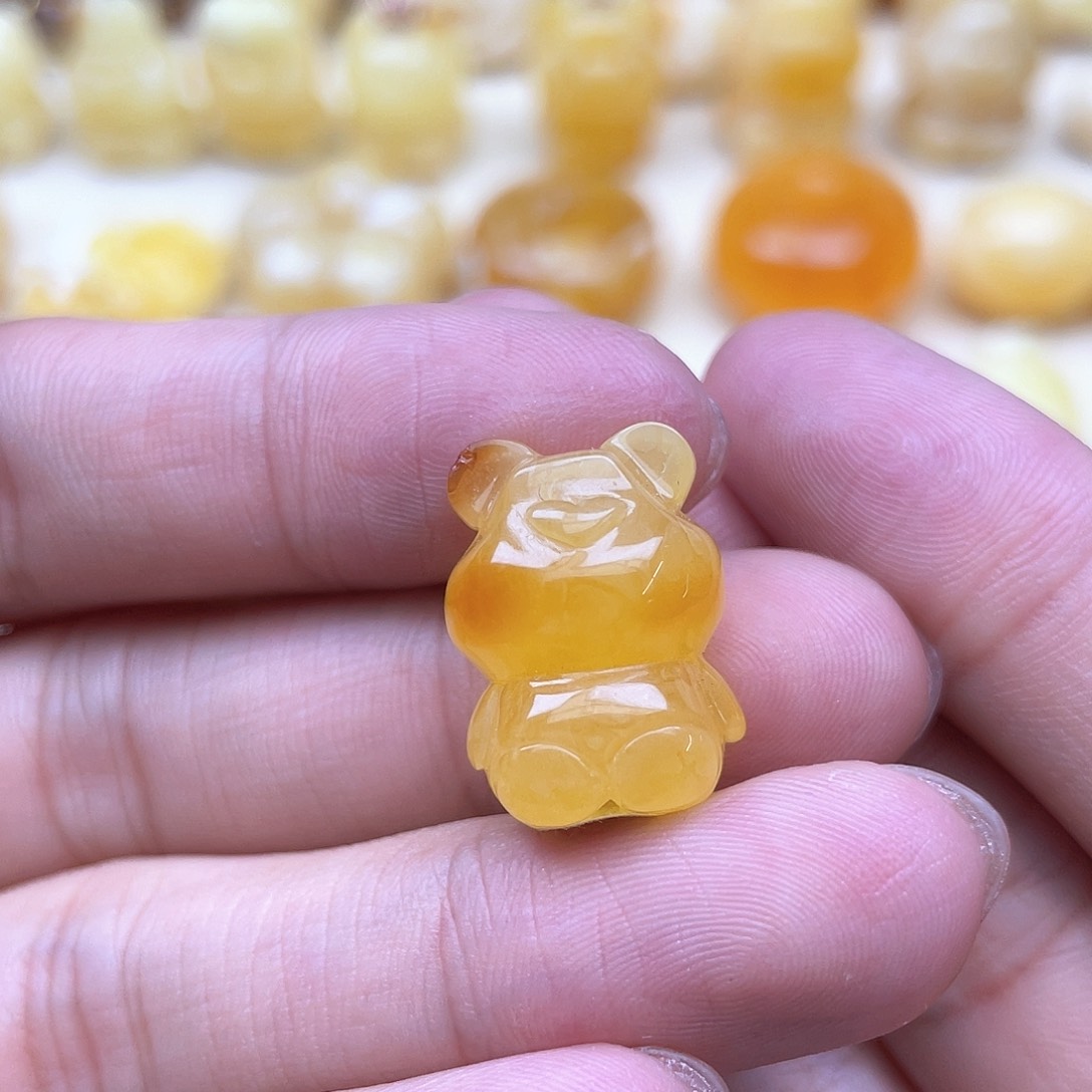琥珀裸石未镶嵌蜜蜡