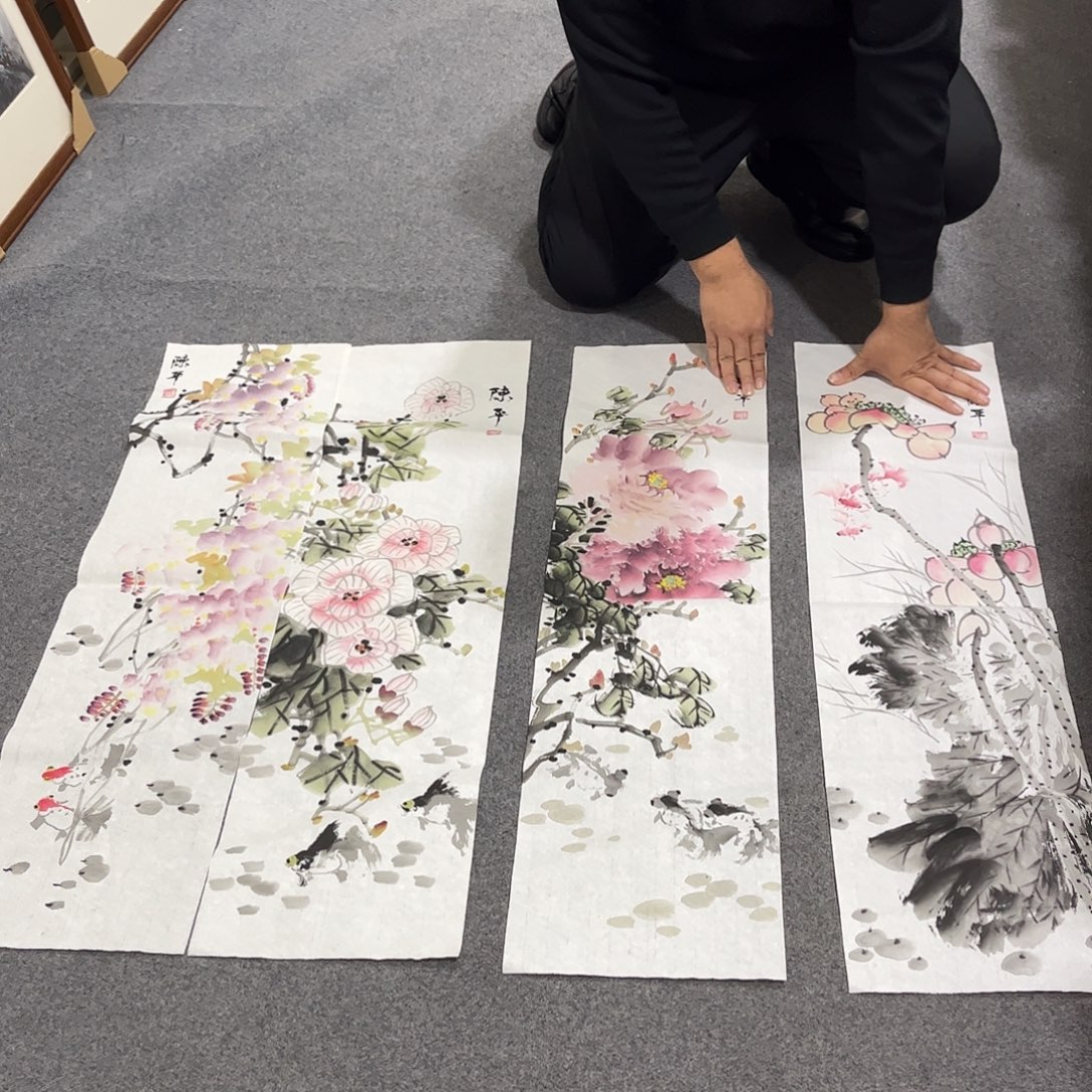 国画LT国画作品单幅任发四条屏