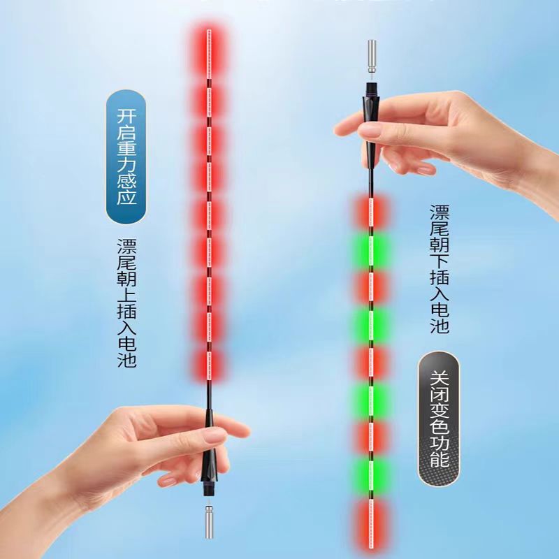 拍一发二随机发日夜两用夜钓鲫鱼鲤鱼电子夜光漂