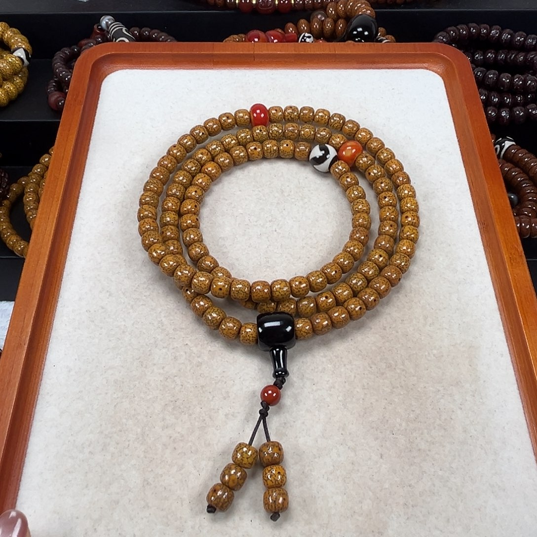 大叶紫檀（黑酸枝木类）星月菩提子脖挂