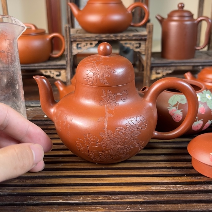 购***心茶壶紫砂原矿紫砂手工制作