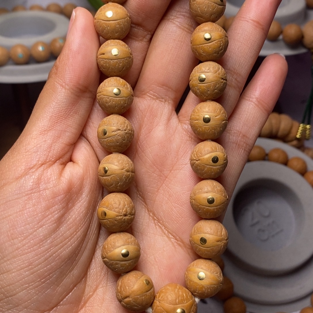 凤眼菩提吊坠手串