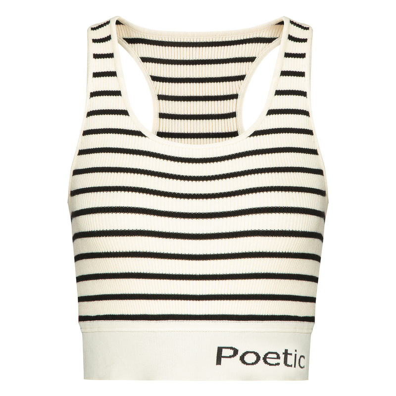 HPLY/荷比俪夏季新款女针织衫无袖字母工字背吊背HMD21600361