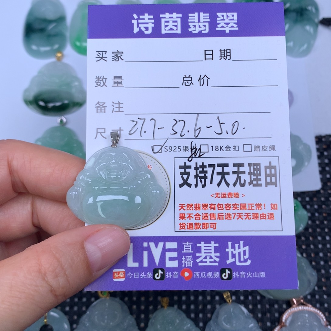 翡翠未镶嵌颈饰天然