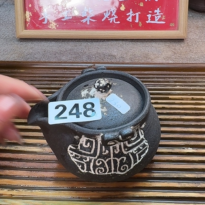 纯手工制作粗陶茶具