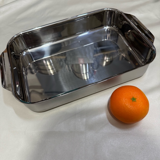 小怪兽18/10不锈钢烤鱼盘蒸鱼饭盘烧烤盘餐盘托盘不挑灶具