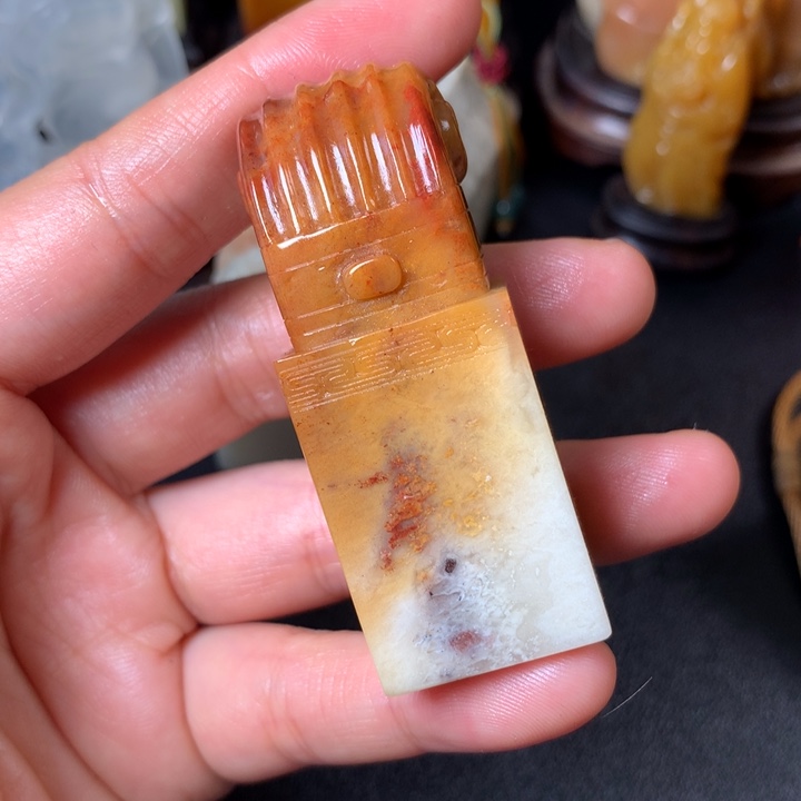 寿山石寿山石杜陵印章