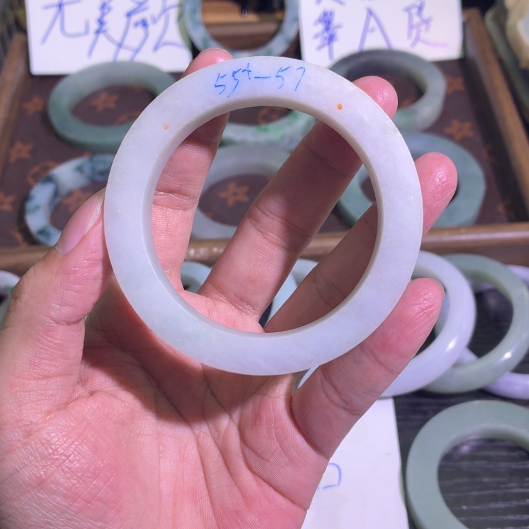 定制翡翠未镶嵌天然纹理随机，追求完美者慎拍