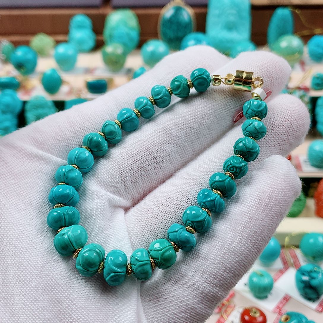 绿松石未镶嵌珠宝半成品