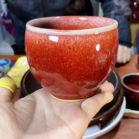 摆件尚峰钧窑作品手工杯