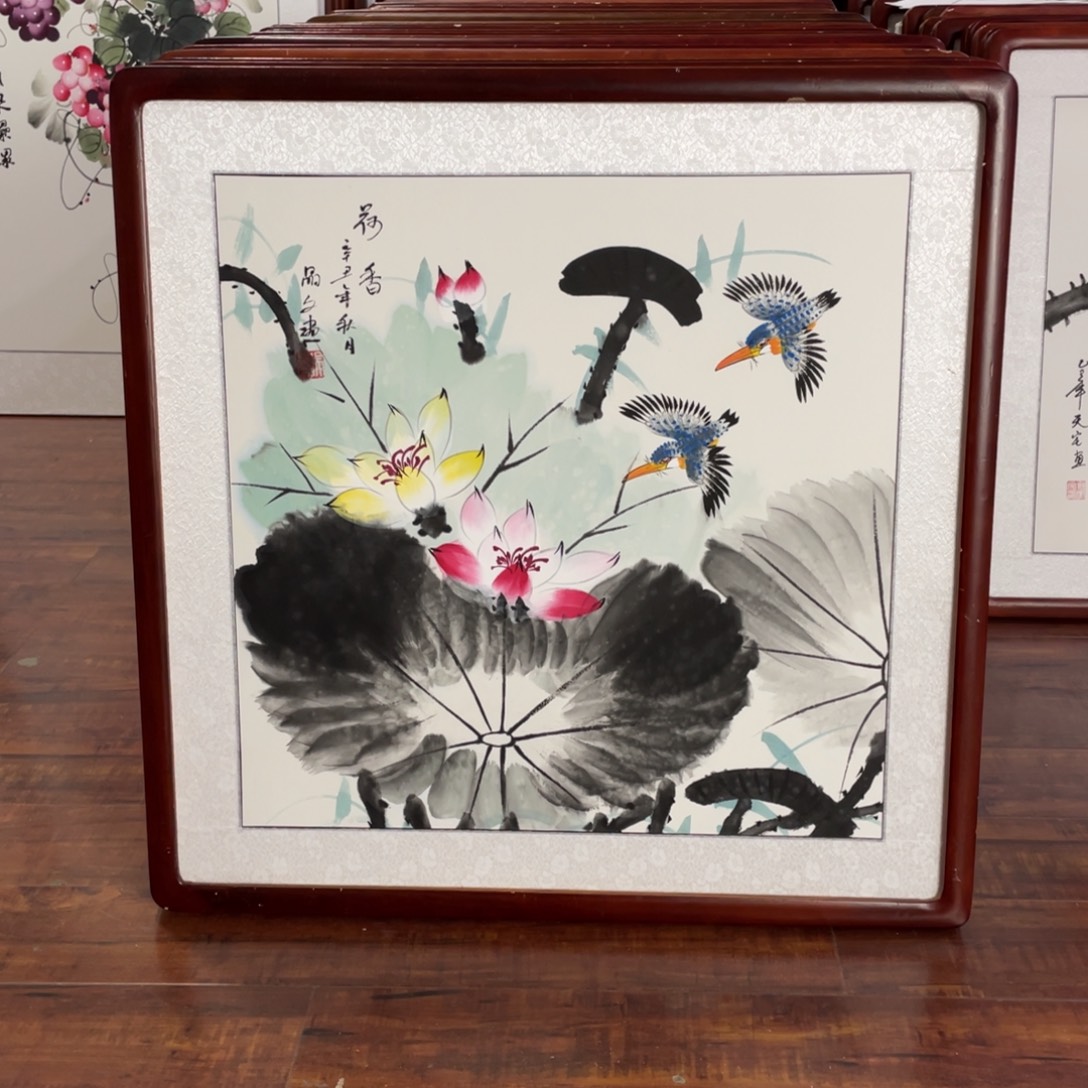 国画带框尺寸63*63厘米