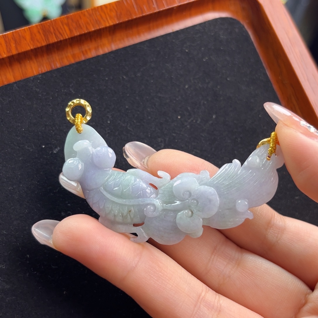 颈饰未镶嵌翡翠锦鲤