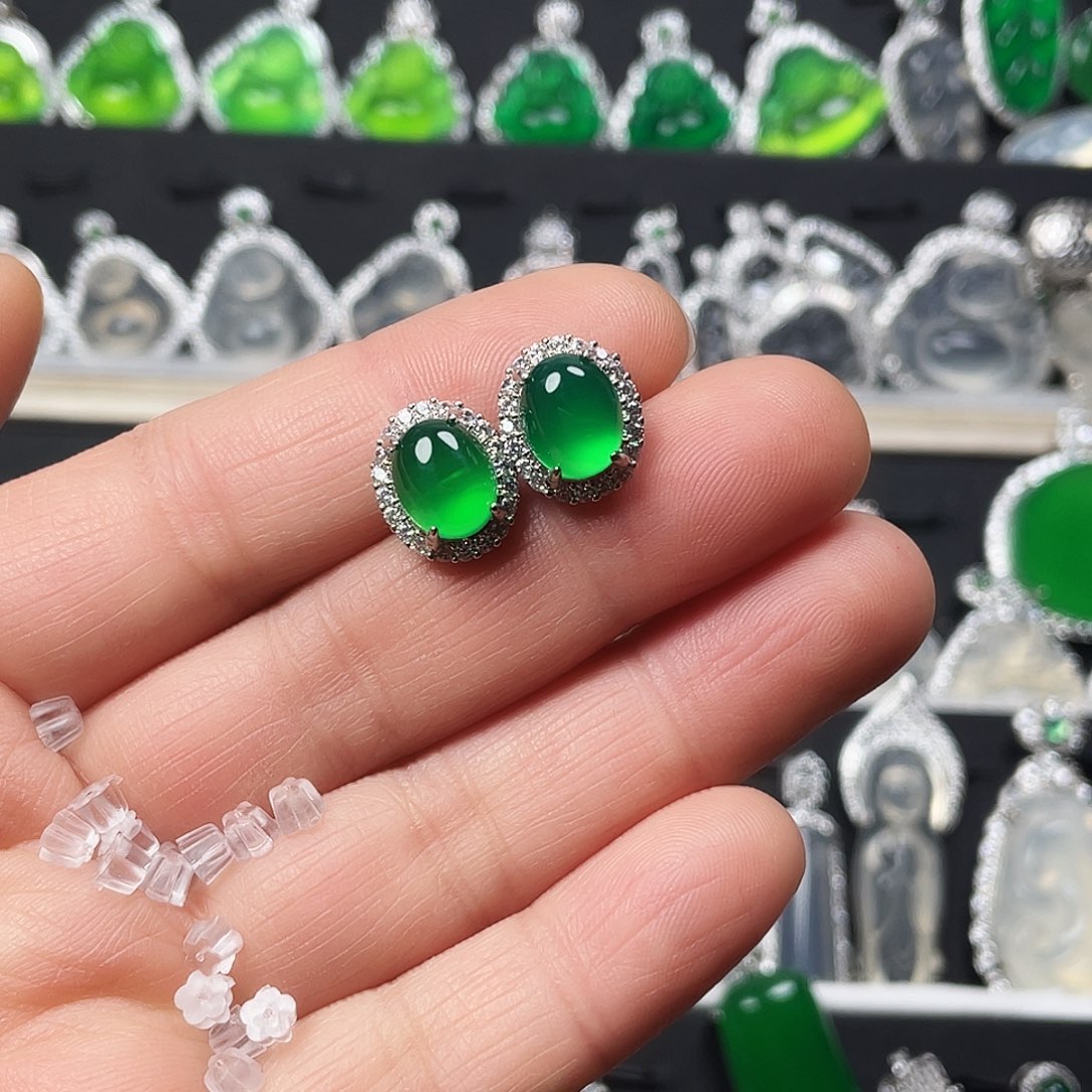 玛瑙/玉髓耳钉合金