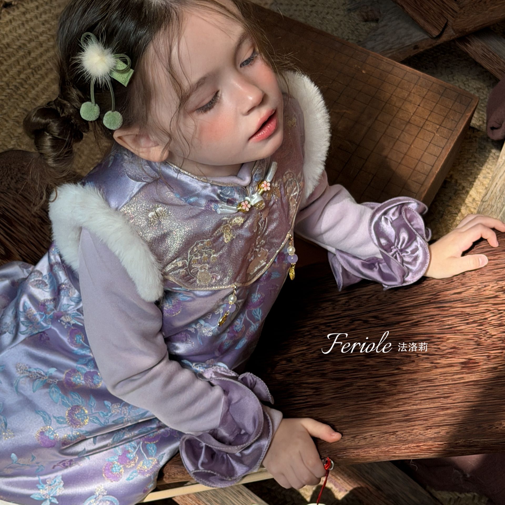 FLL-53793-儿童法式坑条打底衫（年款）