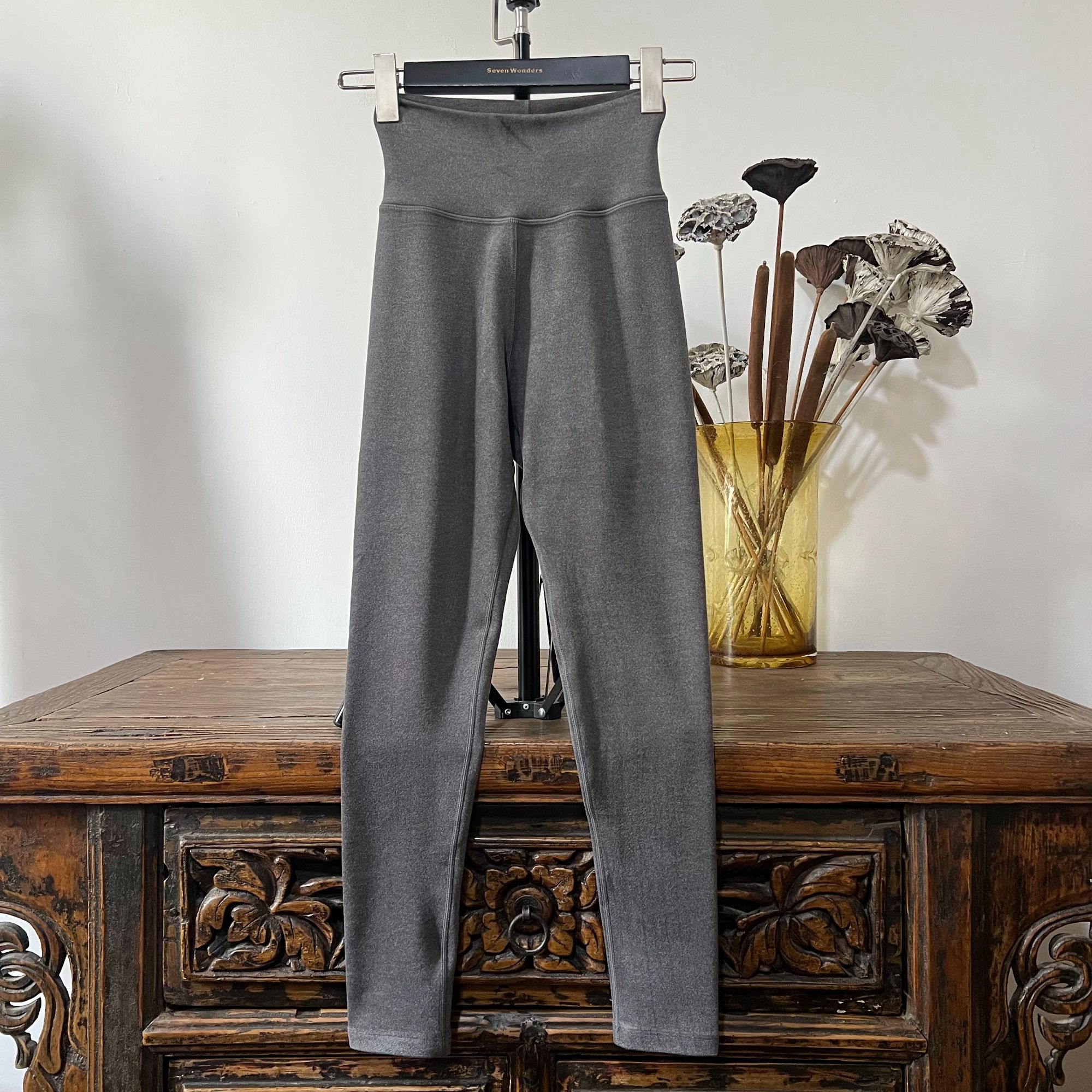 【打底裤】灰色学院风常规款纯色轻职风打底裤