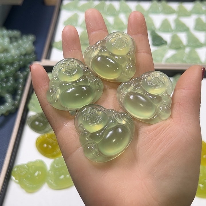 蛇纹石玉颈饰未镶嵌沙***5