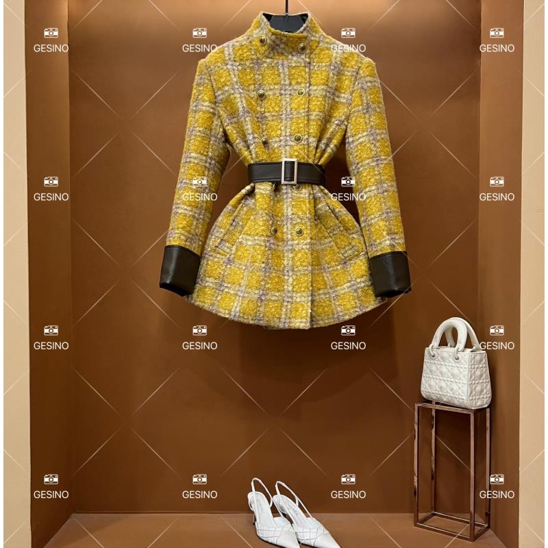 【悠悠】秋冬气质小香风时尚设计师中长款外套 QD-2025277