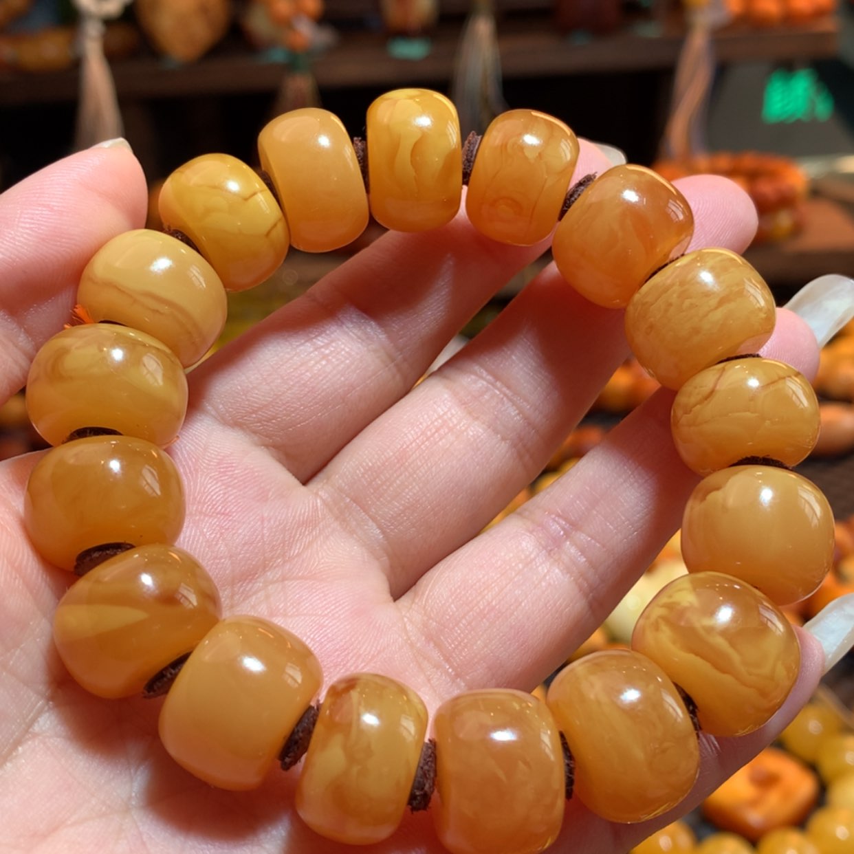 【闪购商品】手串蜜蜡未镶嵌蜜蜡手串