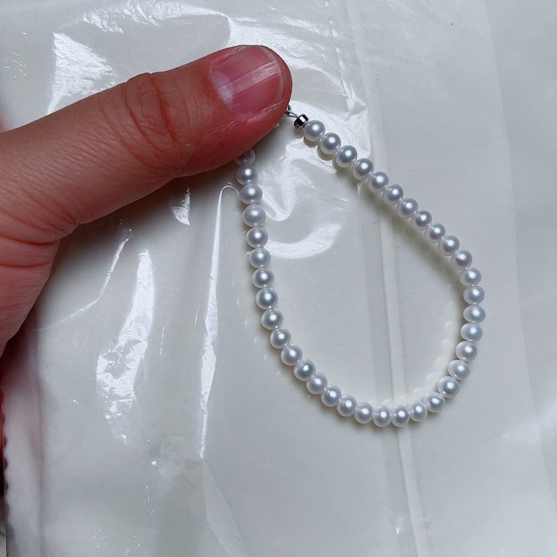 手绳淡水珍珠银S925镶嵌