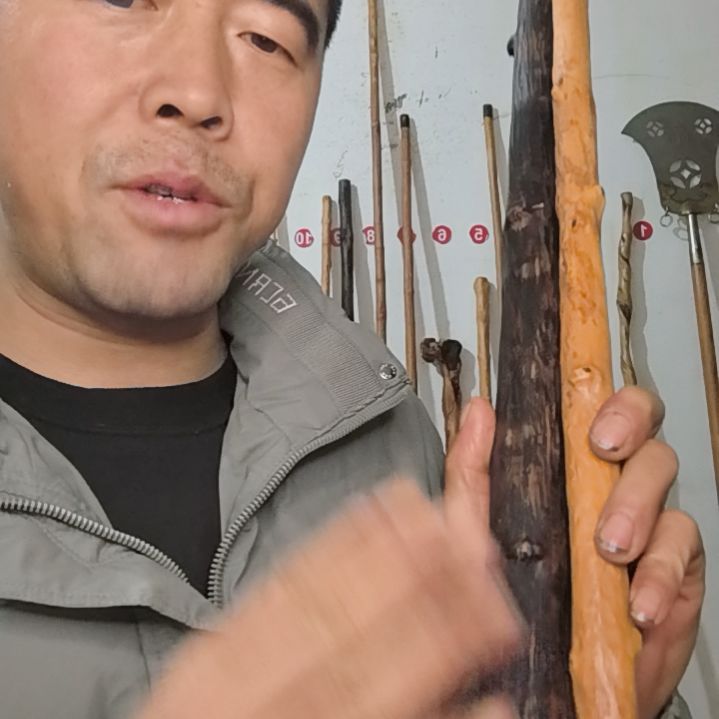 恰***年黑铁藤车载把玩棍