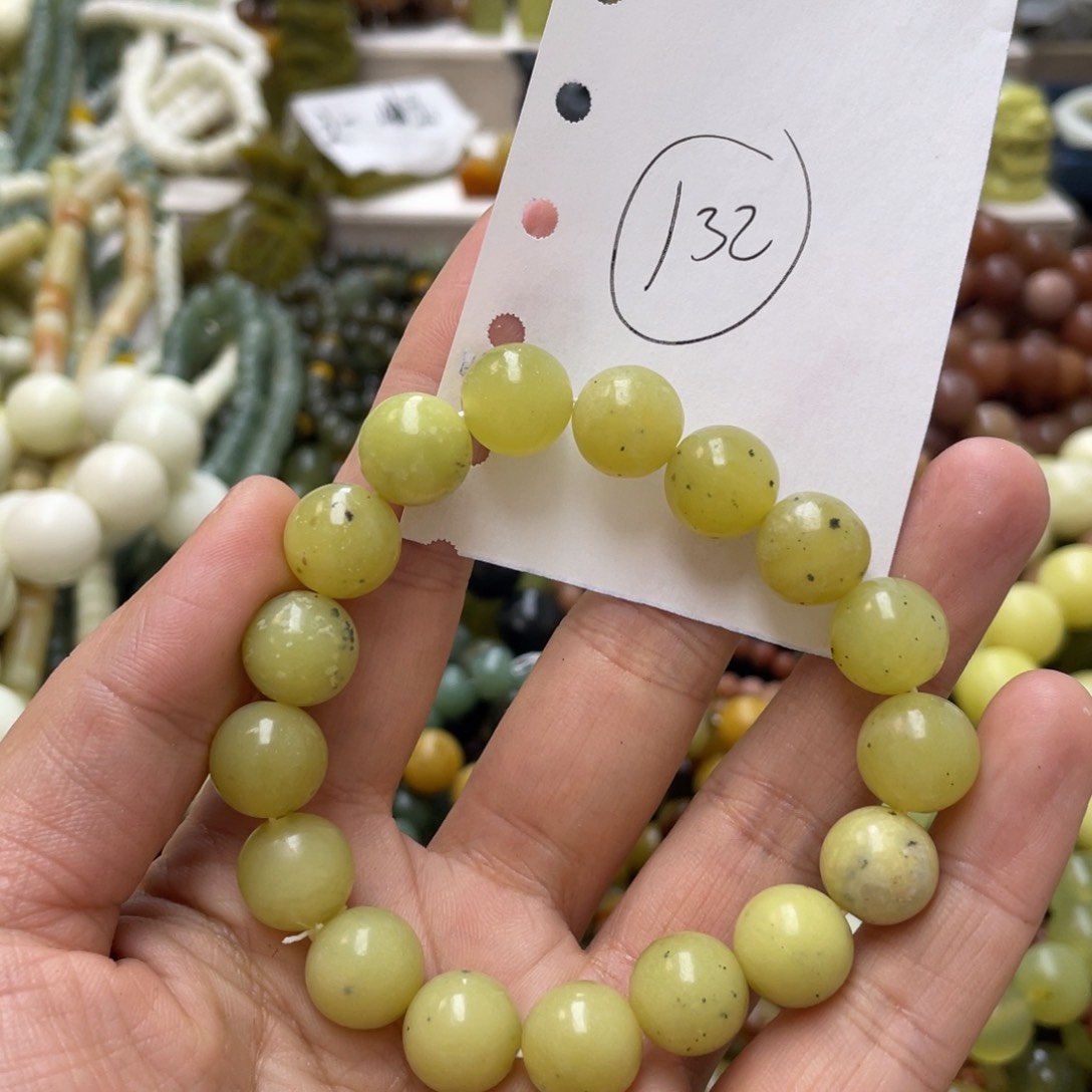 蛇纹石玉手链未镶嵌