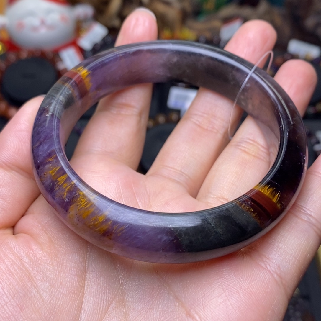 水晶A015极光四色手镯57未镶嵌l*c