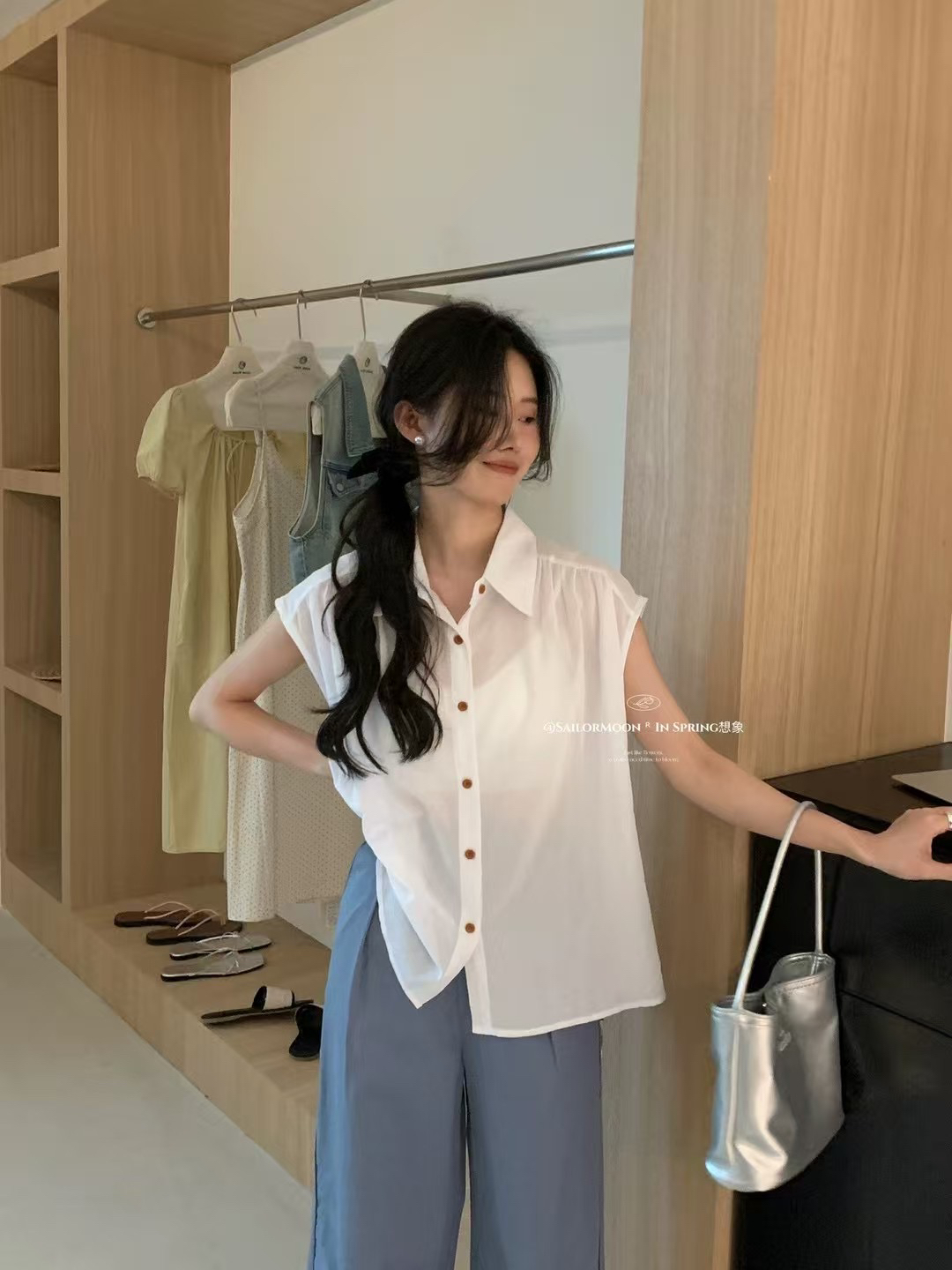 【张张】 甜辣小衫夏季韩版
