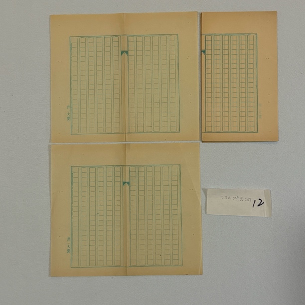 【象朴斋】上世纪老笺纸12张 尺寸28✖️24.5cm 七分熟