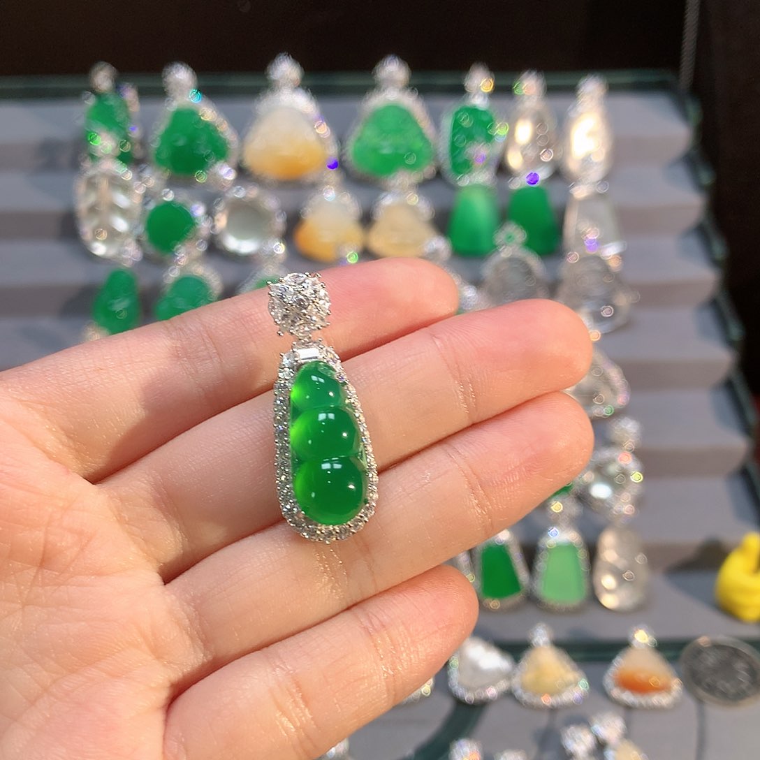 玛瑙/玉髓颈饰银S925镶嵌大***～