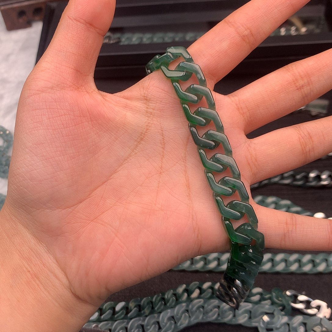 蛟***水翡翠未镶嵌手链翡翠