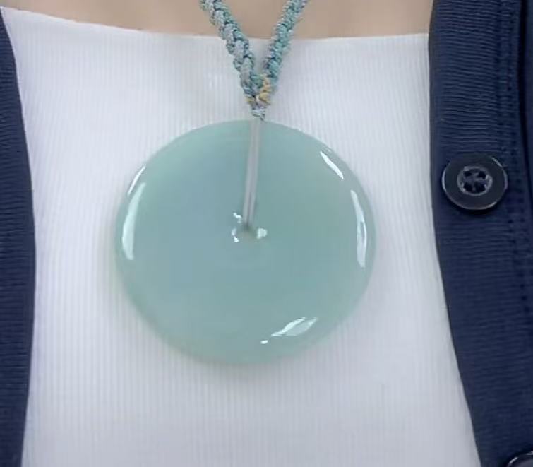 官方正品天然翡翠A货平安扣（多样性发货发一）宽48-50厚5-7送绳