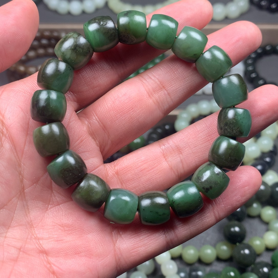 和田玉未镶嵌手链