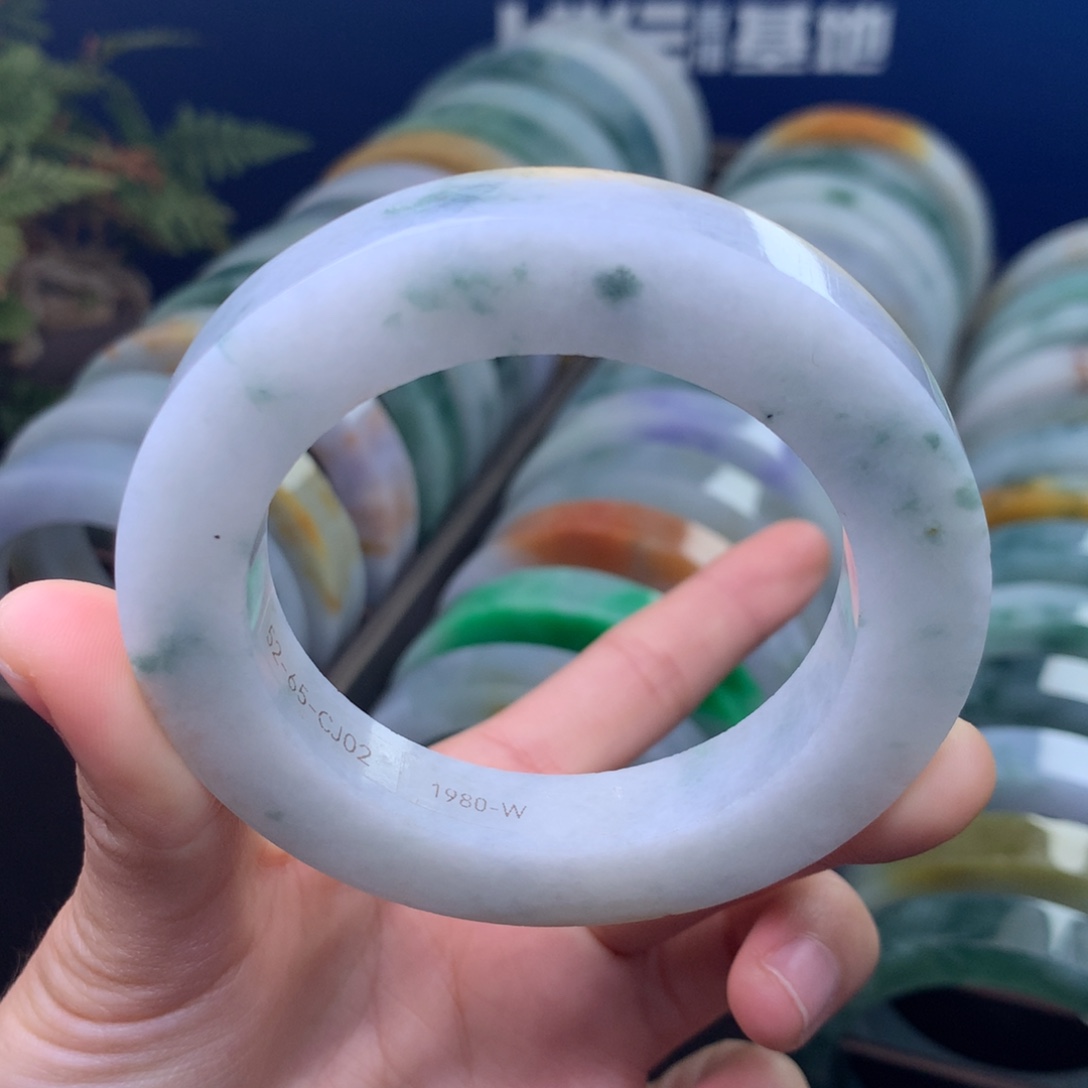 定制翡翠未镶嵌手镯定制不退不换