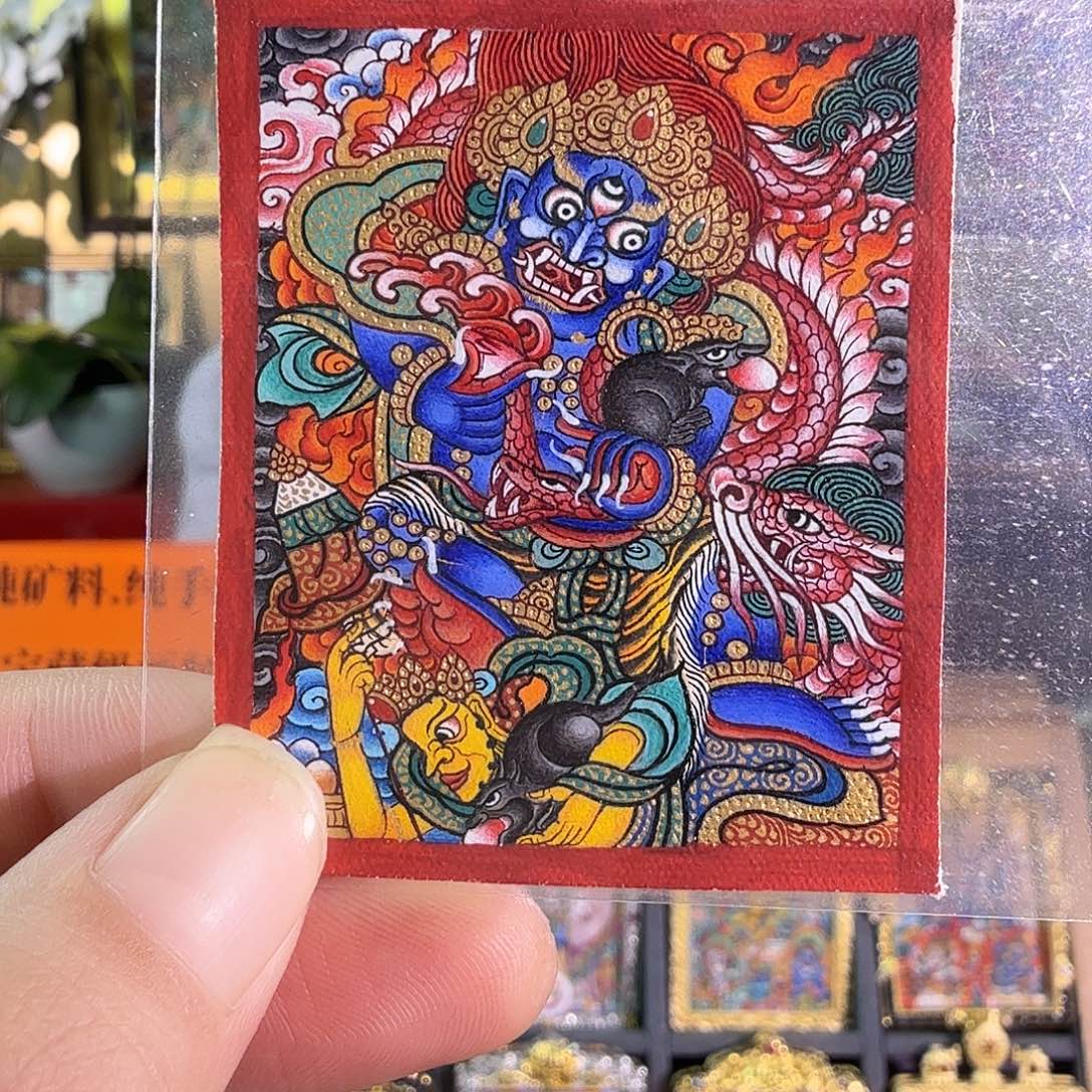 吊坠黑cc唐卡巴太