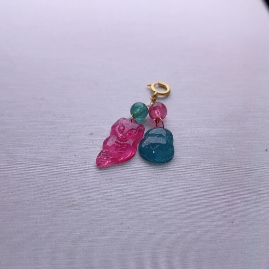 18K金镶嵌小滴溜碧玺碧玺A小滴溜