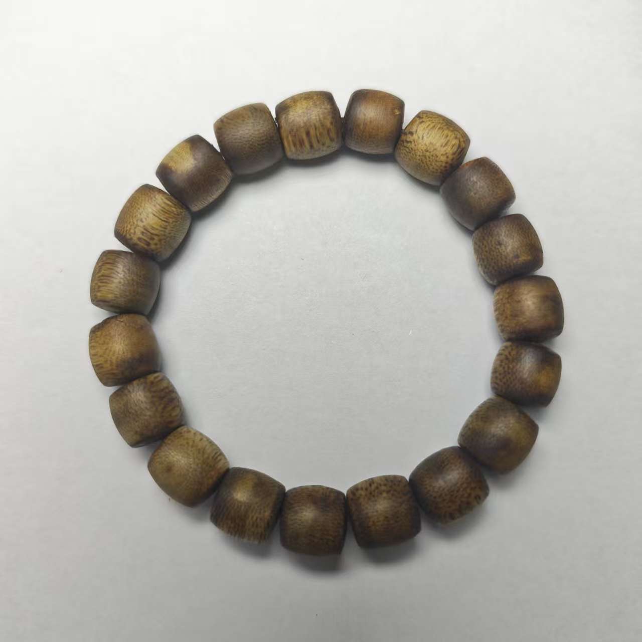 lot022-国香棋楠鼓珠手串直径:11mm